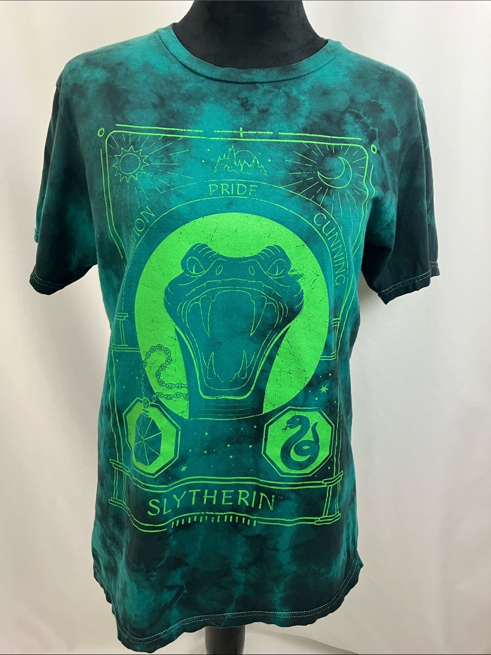 Harry Potter Teal and Black Tee Shirt Women’s Size Small